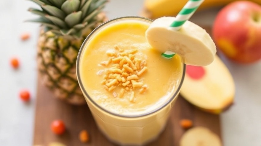 Pineapple Mango Banana Smoothie