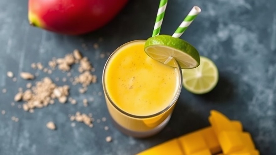 Tangy Tahini and Mango Smoothie