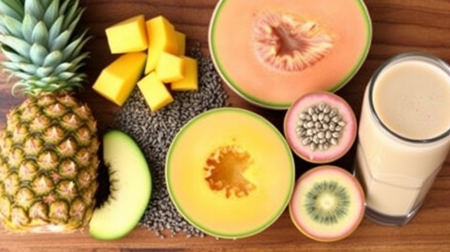 Morning Smoothie – Pineapple, Mango, Cantaloupe