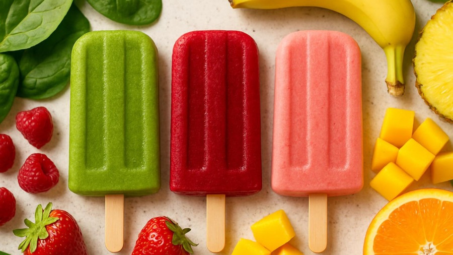 3 Fruit Smoothies OR Popsicle Flavors for a Cool Summer