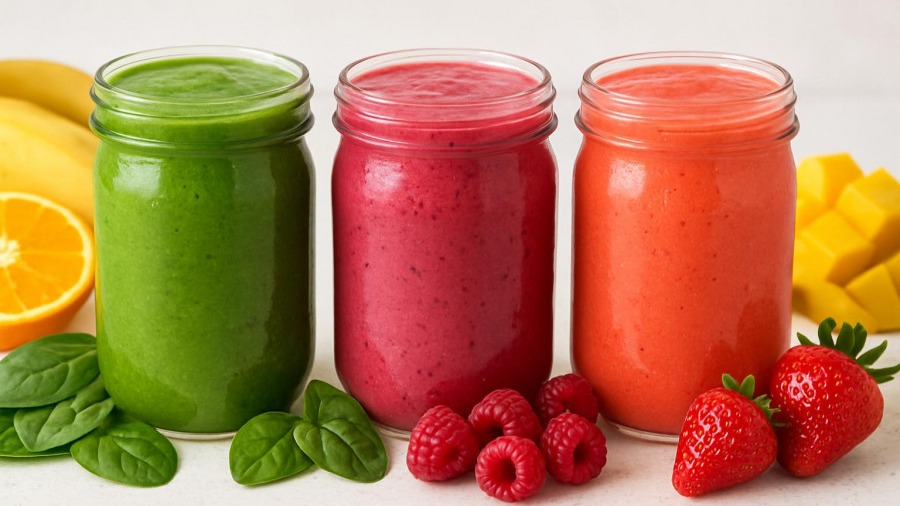 3 Fruit Smoothies OR Popsicle Flavors for a Cool Summer