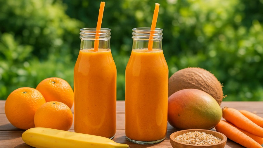 Mango Coconut Orange Smoothie Meal