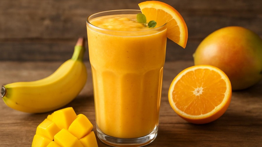 Fruity Orange n Mango Smoothie