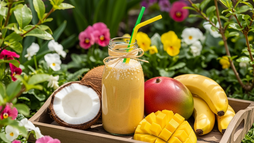 Weight Loss Program: Banana Coconut Mango Smoothie