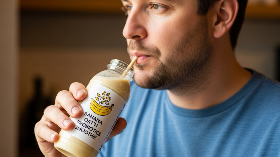 Weight Loss Program: Banana Oat n Probiotics Meal Replacement Smoothie