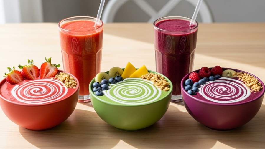 3 Beautiful Smoothie Bowl Recipes that Look Good in a Glass Too