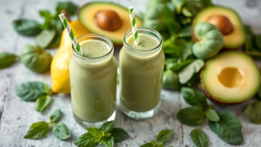 Avocado Pear Green Smoothie
