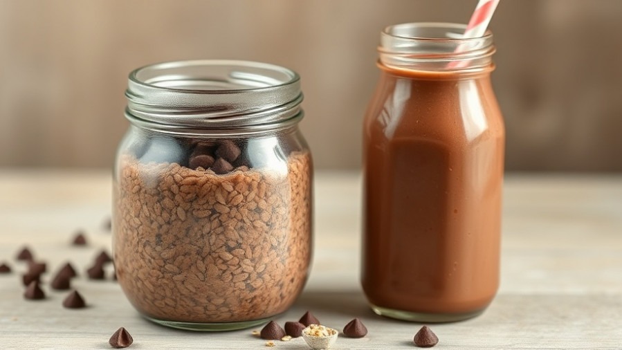 Tasty Overnight Oats Smoothie Meal for 295 Calories