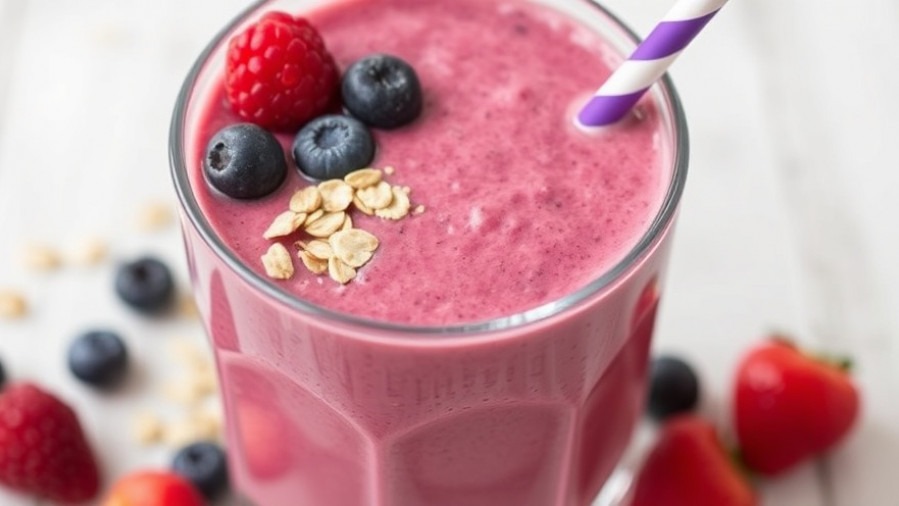 Weight Loss Program: Revised Berry Oat Smoothie with More Nutrients & Less Calories than Original