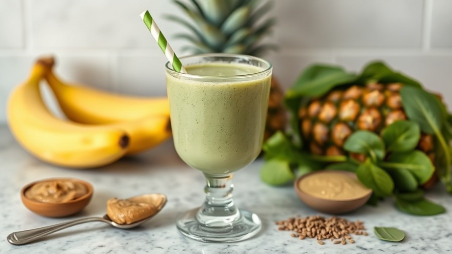 Weight Loss Program: Almond Butter Green Smoothie
