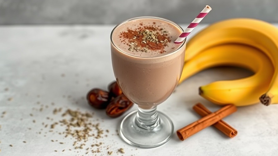 Banana Date n Chocolate Smoothie from 150 Calories