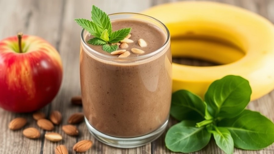Chocolate Banana Almond Smoothie