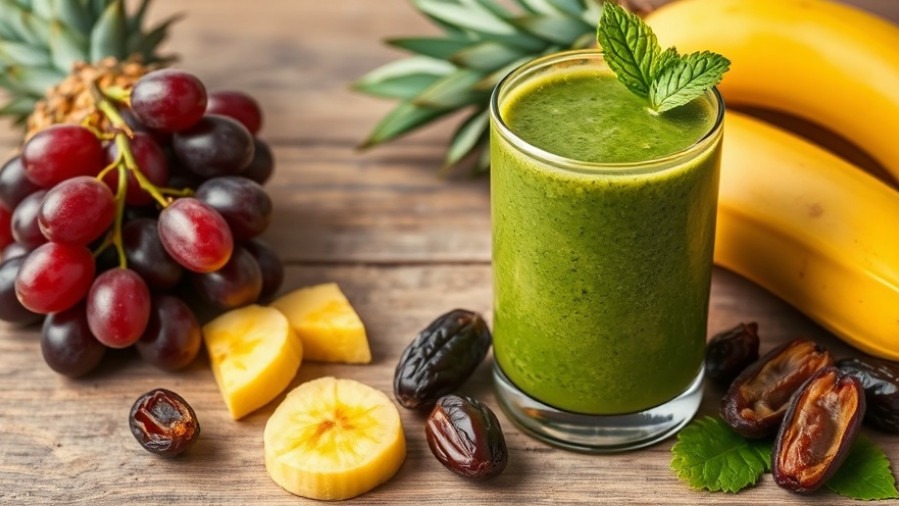 Grape Pineapple Green Smoothie