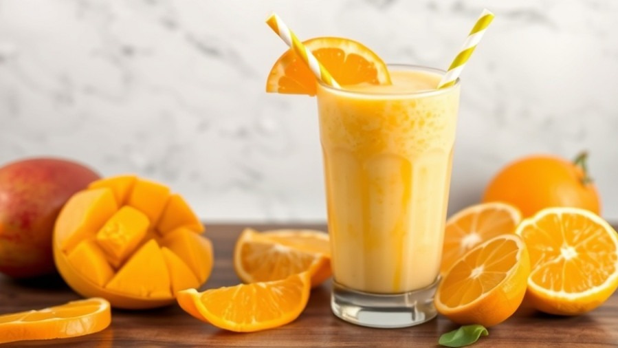 Orange-Mango Creamy Smoothie