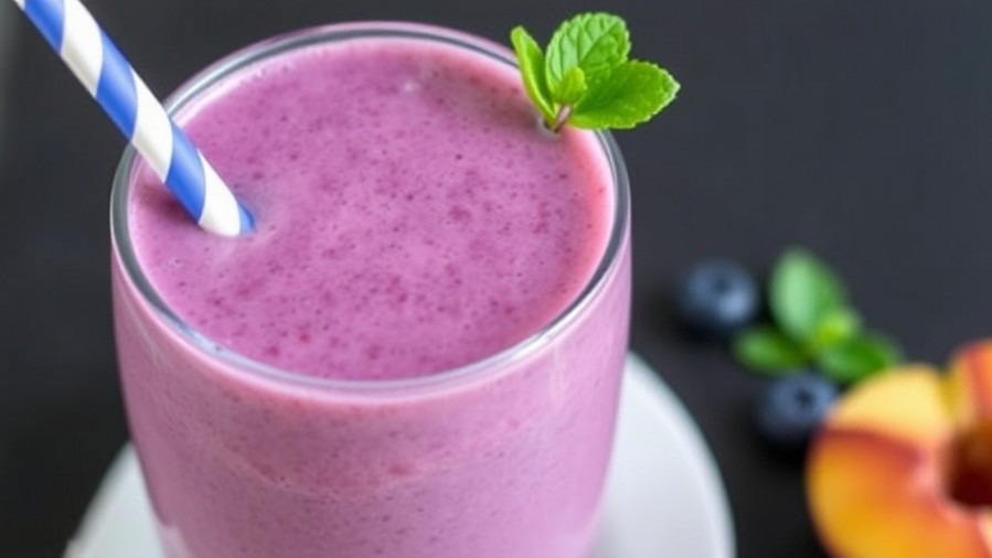 Blend Up a Delightful Blueberry-Peach Chia Seed Smoothie Today!