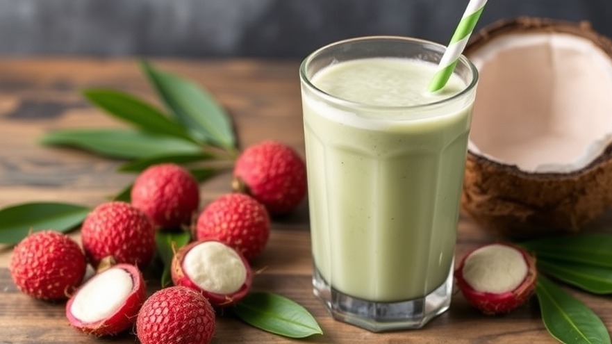 Lychee Coconut Smoothie Sheds Stomach Inches