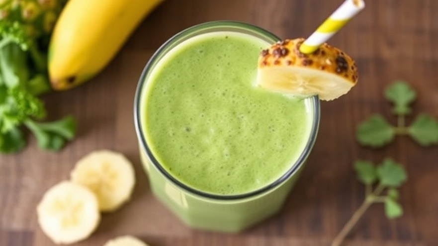 Kale, Pineapple & Almond Milk Smoothie