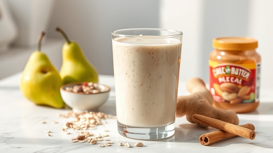 Immune-Boosting Pear Oat n Kefir Smoothie