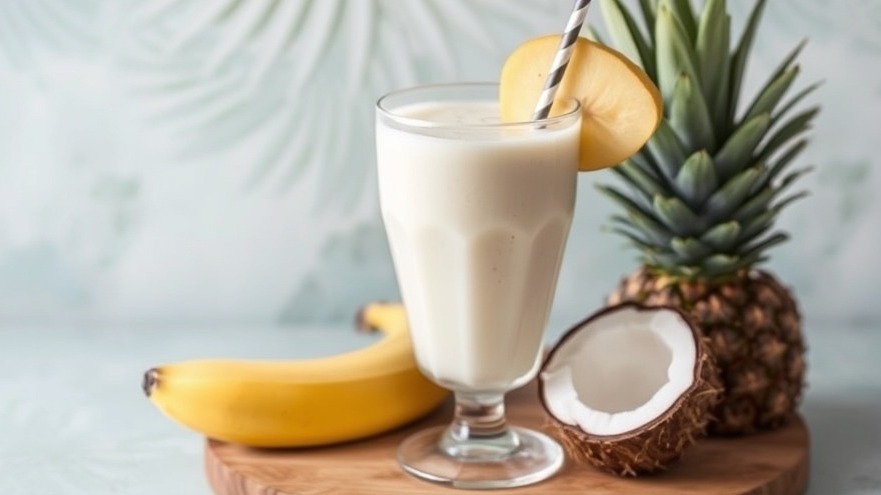 Double Coconut Banana Smoothie