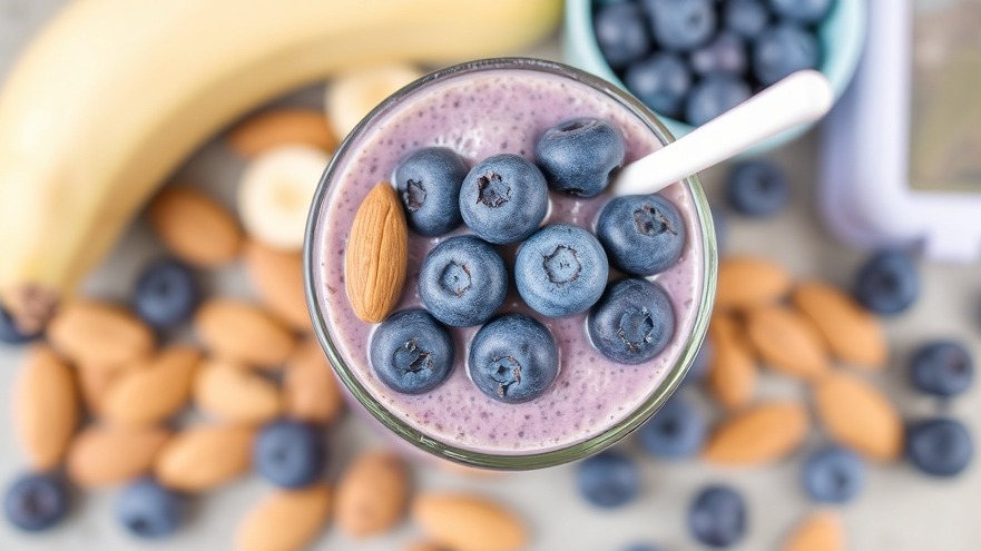 Protein Smoothie – Blueberries Gone Crazy!