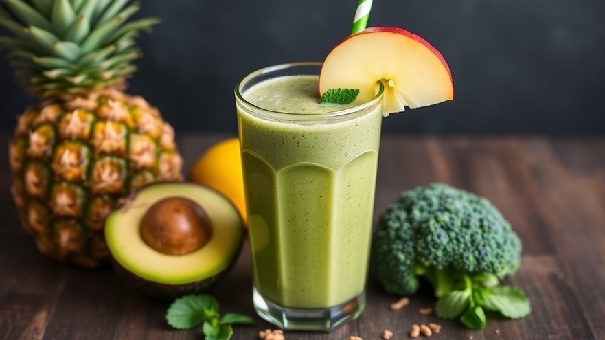 Smooth and Creamy Avocado Pineapple Smoothie