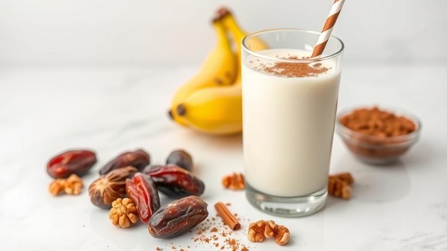 Probiotic Kefir Date Walnut Smoothie