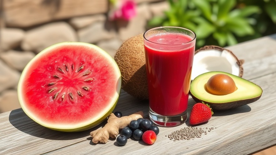 Watermelon Berry Ginger Anti-Inflammatory Smoothie