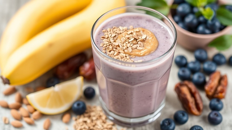 Blueberry-Almond Butter Smoothie