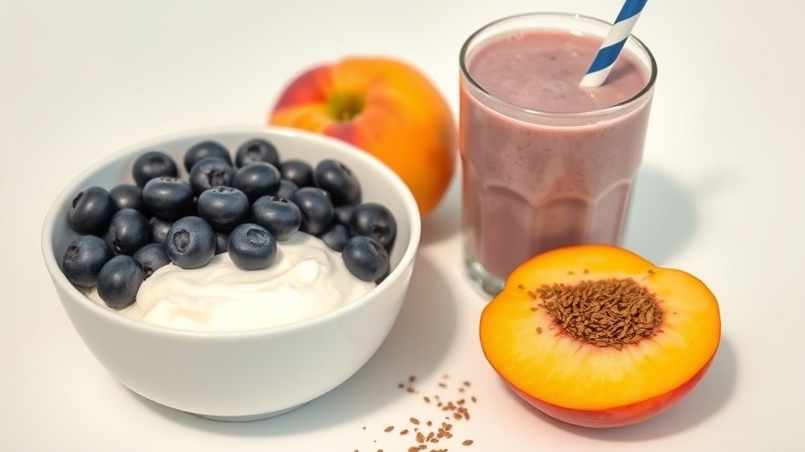 Blueberry Peach Smoothie from 120 Calories