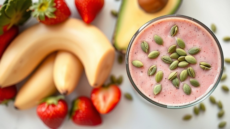 Red Green and White Christmas Smoothie