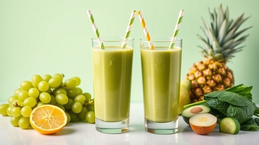 Healthy Surprise Green Protein Smoothie