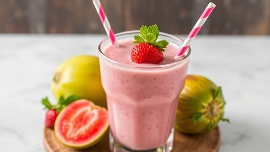 Caroline’s Guava, Strawberry and Coconut Smoothie