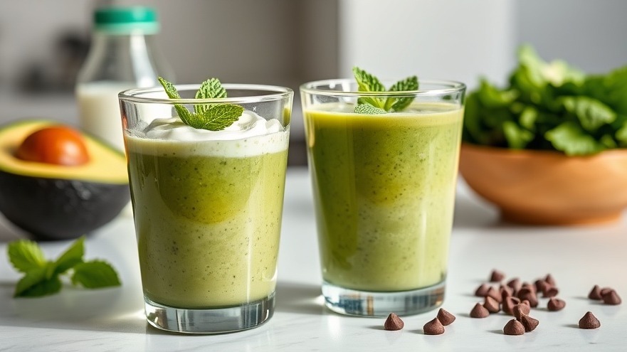 Green Protein Smoothie – Mint Chocolate Flavor