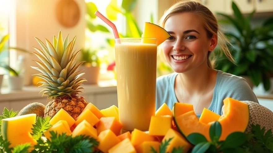 Morning Smoothie – Pineapple, Mango, Cantaloupe