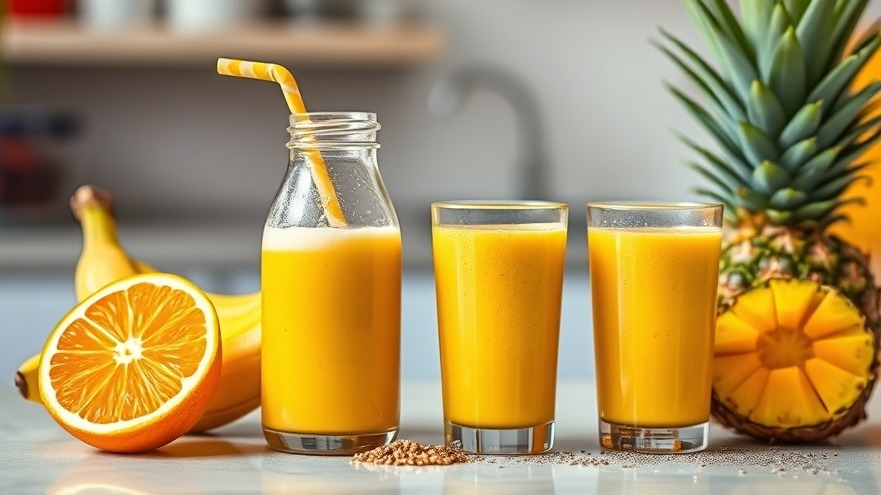 Tropical Orange Smoothie Just 155 Calories