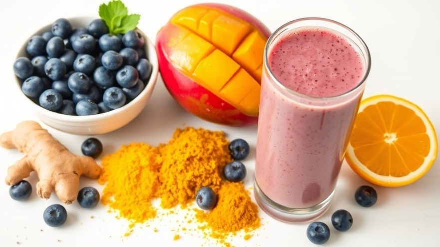 Blueberry Ginger Immune-Boosting Smoothie