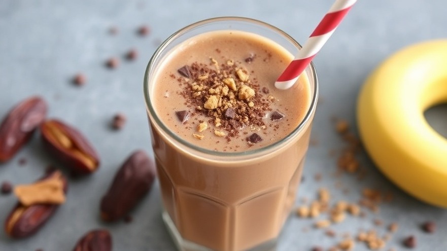 Chocolate Peanut Butter Banana Smoothie