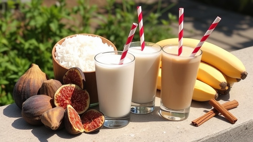 Banana Coconut Fig Smoothie from 170 Calories