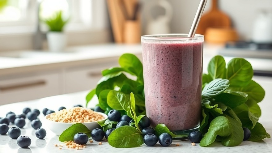 Taste-the-Rainbow BLUE/PURPLE Smoothie