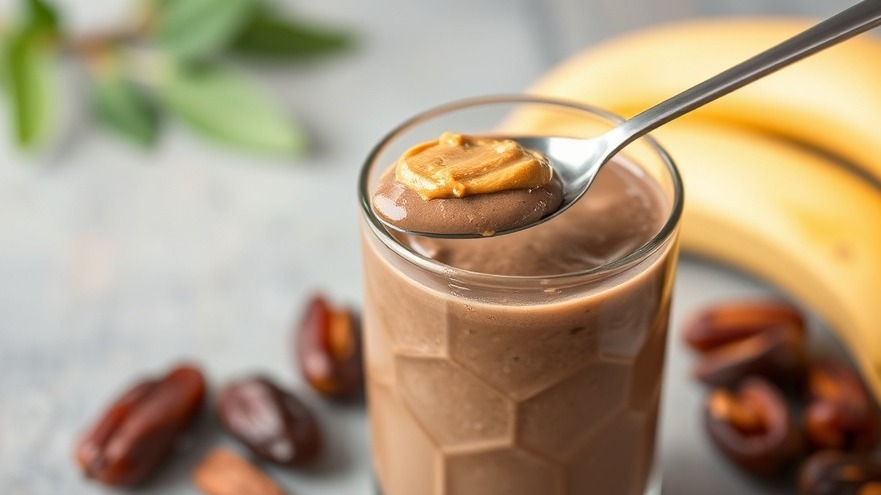 Chocolate Peanut Butter Banana Smoothie