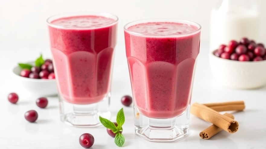 Seasonal Cranberry Vanilla Smoothie