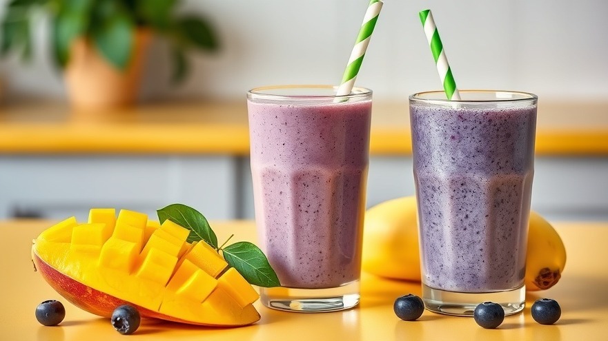 Blueberry Mango Green Smoothie