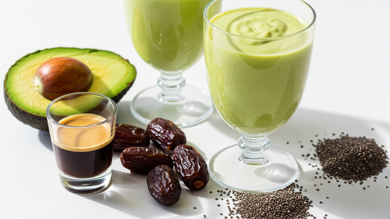 Coffee Avocado Date Smoothie