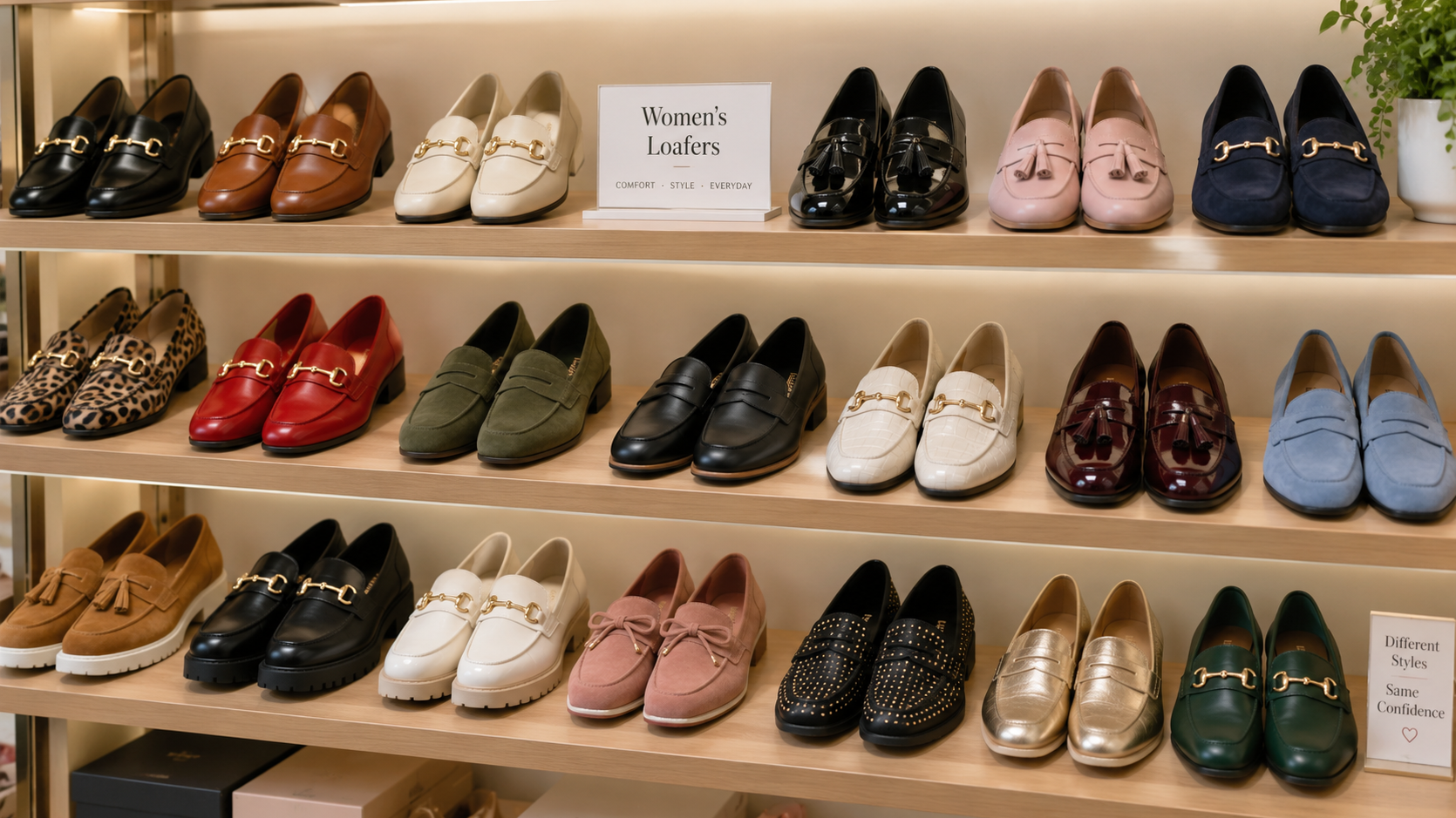 Elegant flat shoes for women in black leather.
