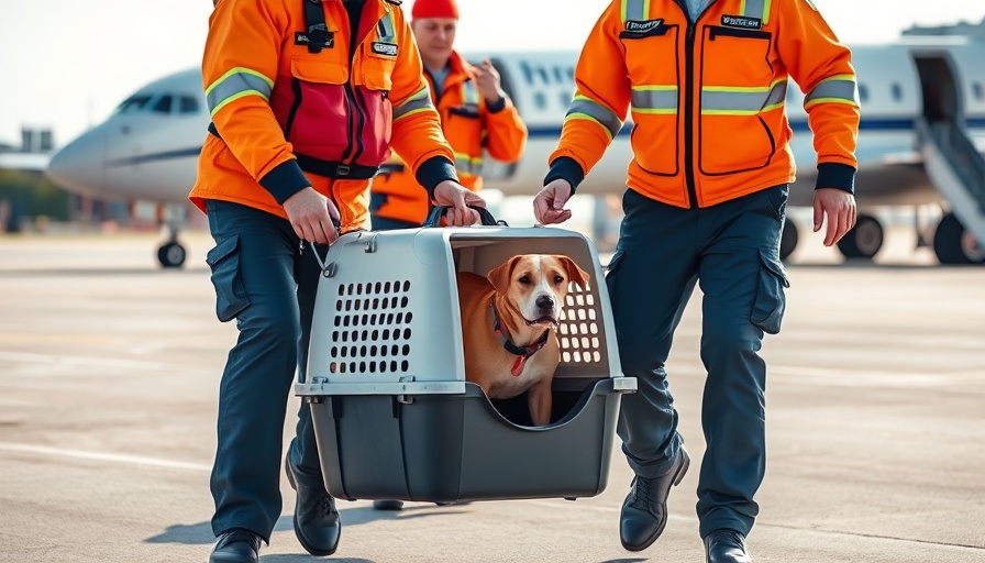 Sato Project team rescuing Puerto Rico's stray dogs; team holds dog carrier on tarmac.