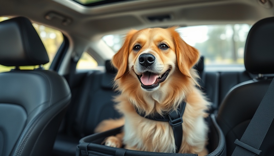 Dog car safety harness for comfortable and secure rides.