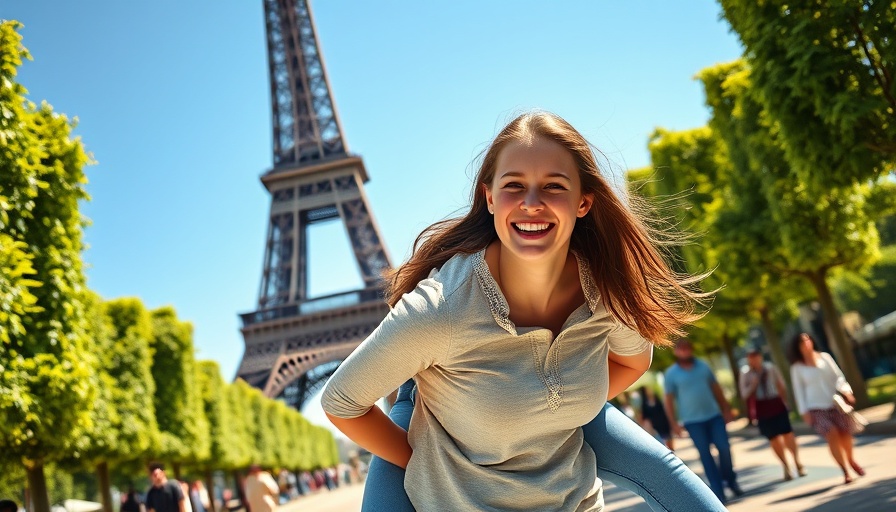 Mother and daughter enjoying sunny day at Eiffel Tower, hidden gems in Paris.