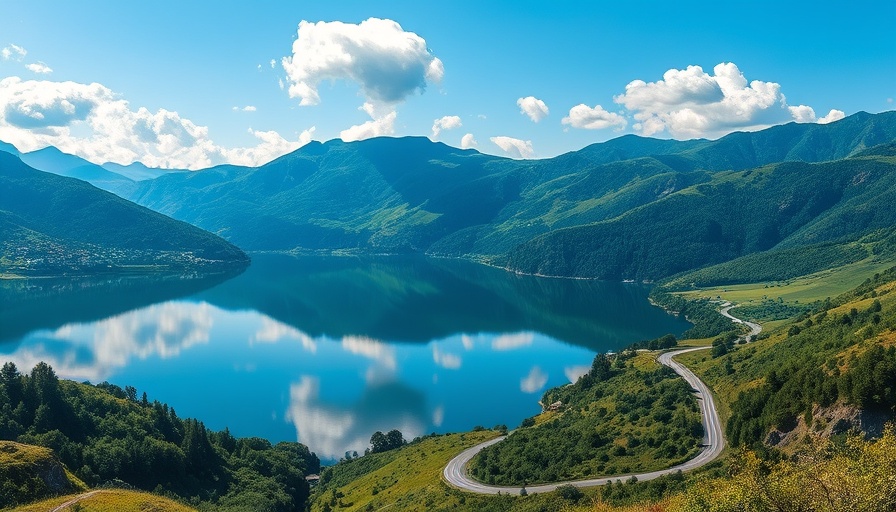 Stunning hidden travel gem with serene mountain lake view