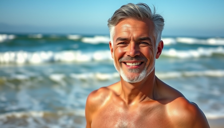 Man at the beach smiling confidently, Custom Travel Solutions.