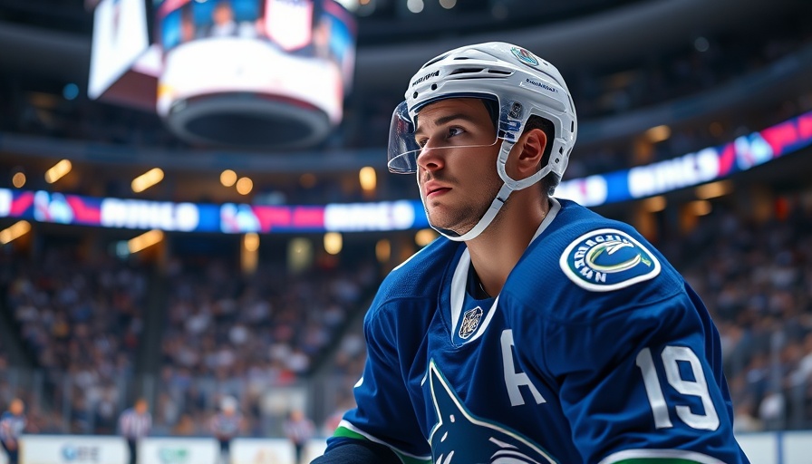 Vancouver Canucks centre in action during a game.